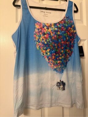 Torrid by Disney Pixar Blue UP Balloon Graphic Tank Top NWT
